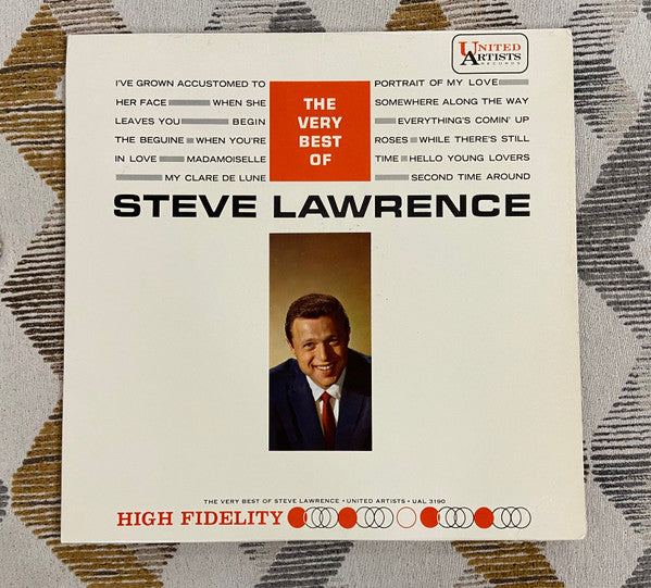 Steve Lawrence (2) : The Very Best Of Steve Lawrence (LP, Comp, Mono)