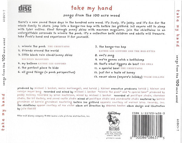 Various : Take My Hand: Songs From The Hundred Acre Wood (CD, Comp)