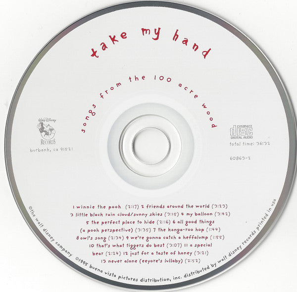 Various : Take My Hand: Songs From The Hundred Acre Wood (CD, Comp)