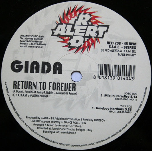 Giada : Return To Forever (12")