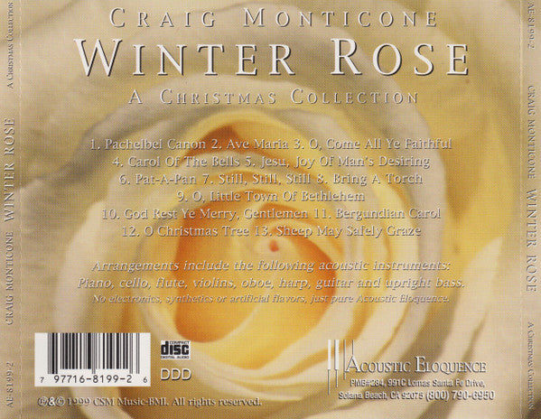 Craig Monticone : Winter Rose - A Christmas Collection (CD)
