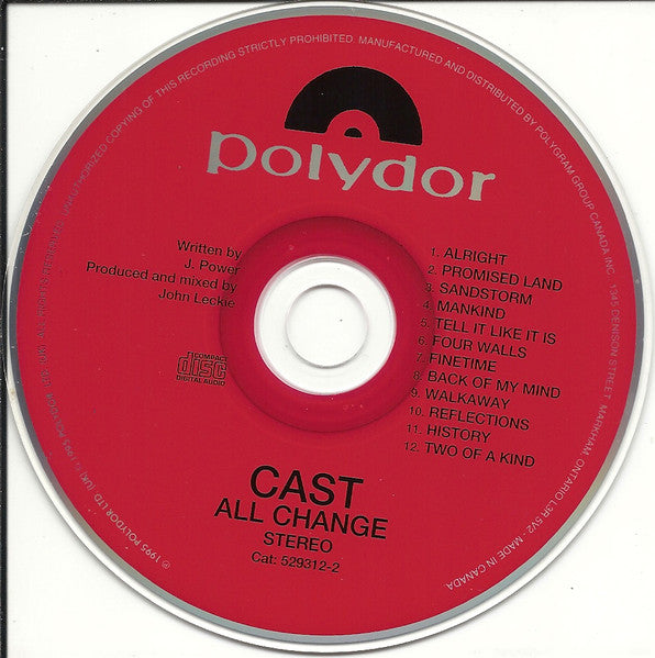 Cast : All Change (CD, Album)