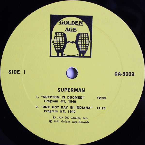 Unknown Artist : Superman (Four Exciting Chapters Of This Historic Radio Program) (LP)
