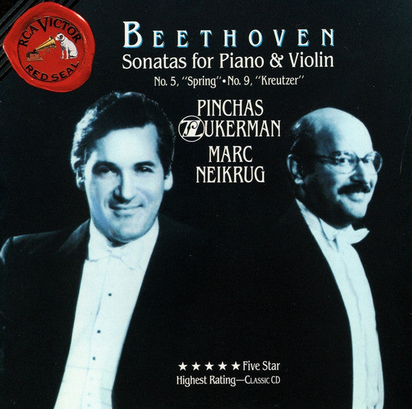 Beethoven*, Pinchas Zukerman, Marc Neikrug : Sonatas For Piano & Violin (No. 5, "Spring" • No. 9, "Kreutzer") (CD)