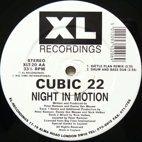 Cubic 22 : Night In Motion (12")