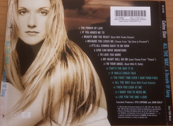 Celine Dion* : All The Way... A Decade Of Song (CD, Comp, Club, RE)