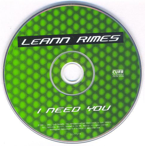 LeAnn Rimes : I Need You (CD, Comp)