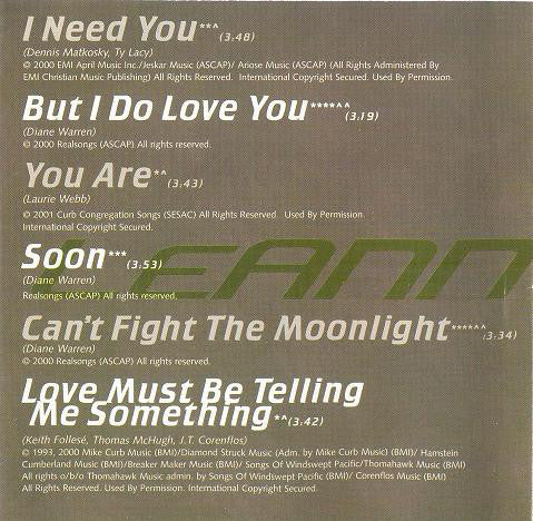 LeAnn Rimes : I Need You (CD, Comp)