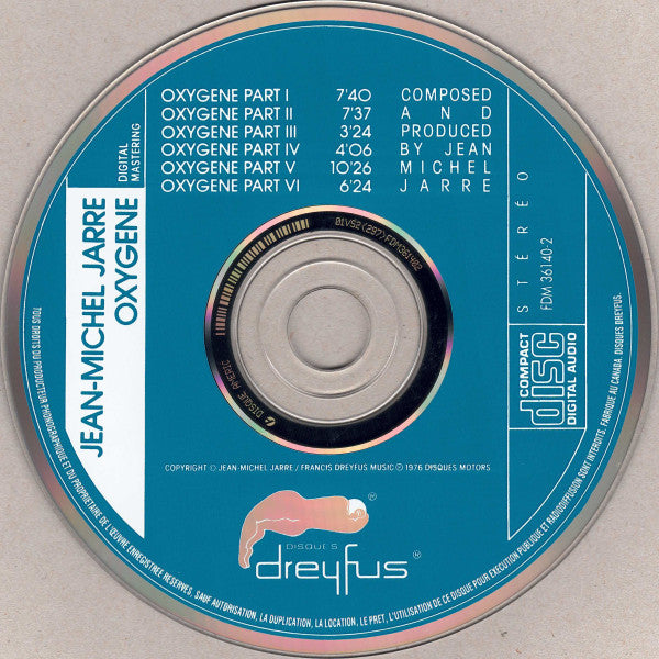 Jean Michel Jarre* : Oxygène (CD, Album, RE)