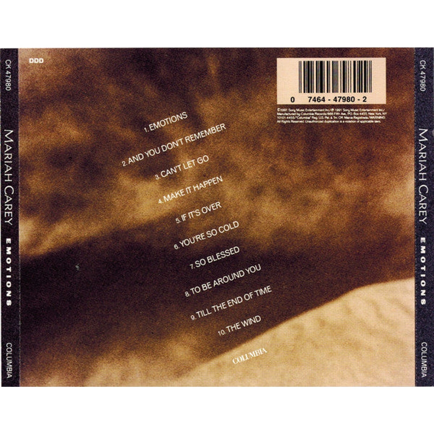 Mariah Carey - Emotions (CD, Album, RP)