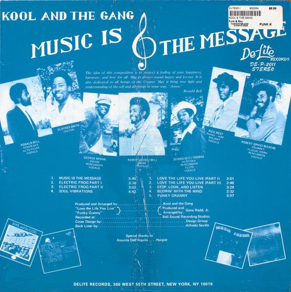 Kool And The Gang* : Music Is The Message (LP, Album, RE)