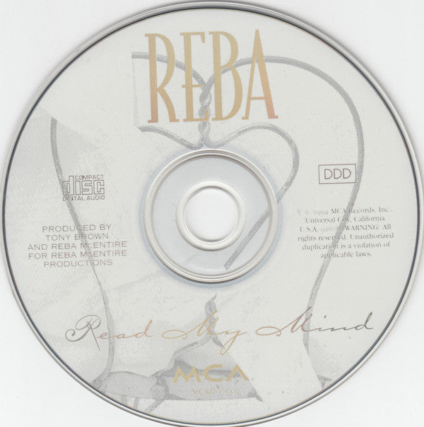 Reba McEntire : Read My Mind (CD, Album)