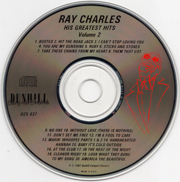Ray Charles : His Greatest Hits Vol. 2 (CD, Comp, RM)