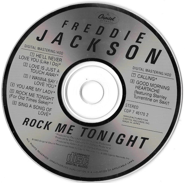 Freddie Jackson : Rock Me Tonight (CD, Album)