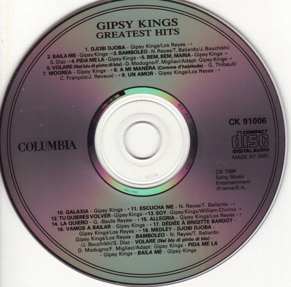 Gipsy Kings : Greatest Hits (CD, Comp, RP)