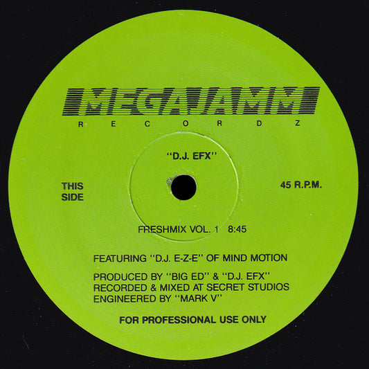 D.J. EFX* : Freshmix Vol. 1 (12", P/Mixed)