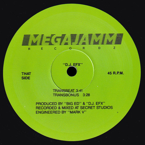 D.J. EFX* : Freshmix Vol. 1 (12", P/Mixed)