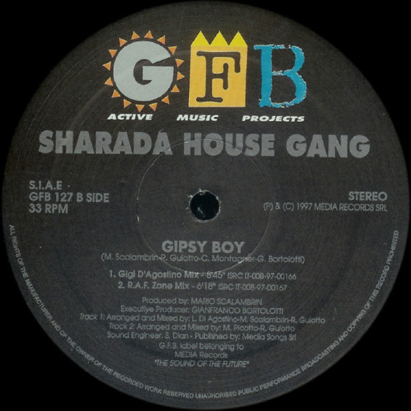 Sharada House Gang : Gipsy Boy (12")