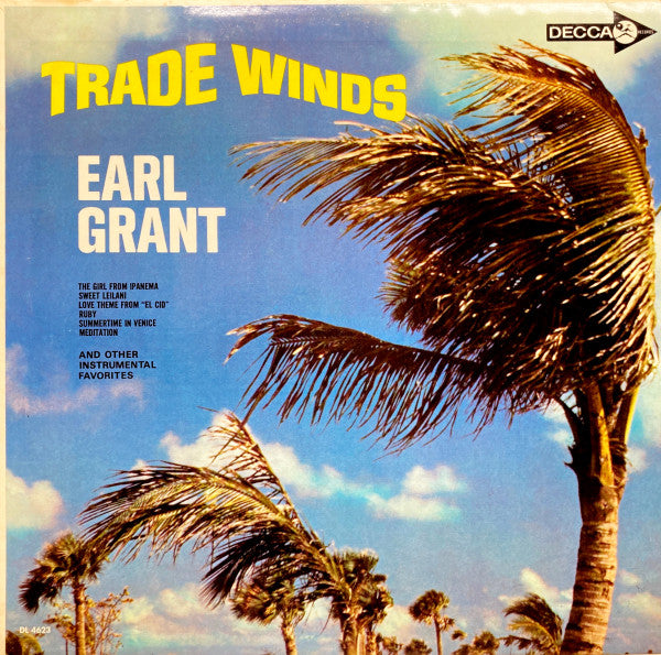 Earl Grant : Trade Winds (LP, Album, Mono)