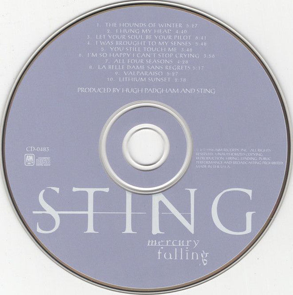 Sting : Mercury Falling (CD, Album, Club, RE, CRC)