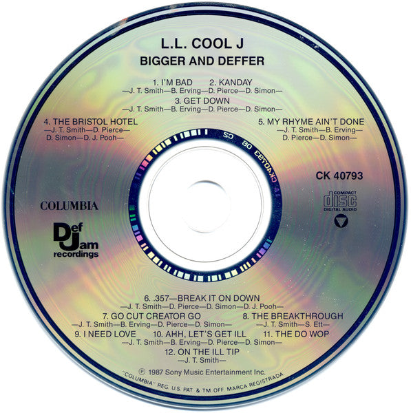 LL Cool J : Bigger And Deffer (CD, Album, RP)