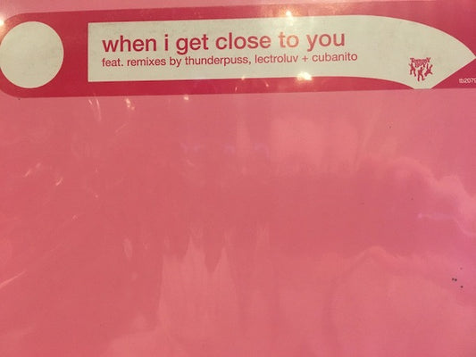 Jocelyn Enriquez : When I Get Close To You (2x12", Promo)