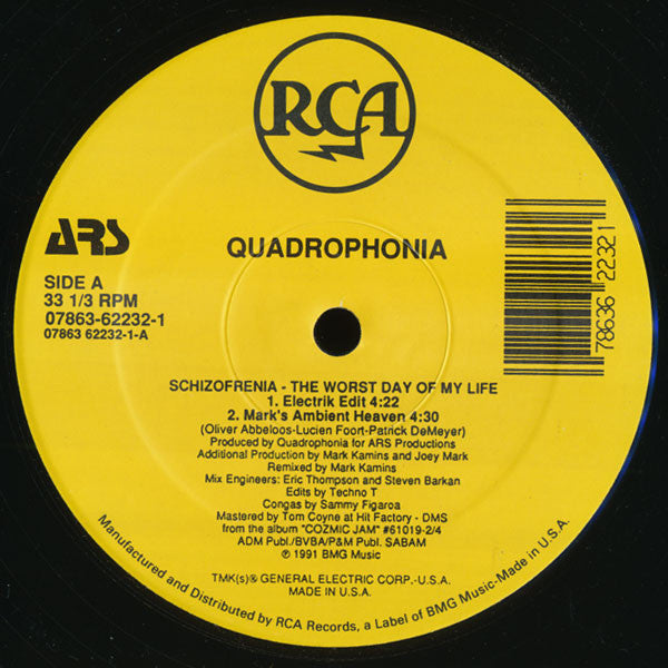 Quadrophonia : Schizofrenia - The Worst Day Of My Life (12")