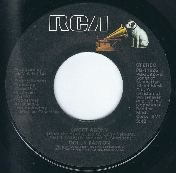 Dolly Parton : Starting Over Again (7", Single, Ind)