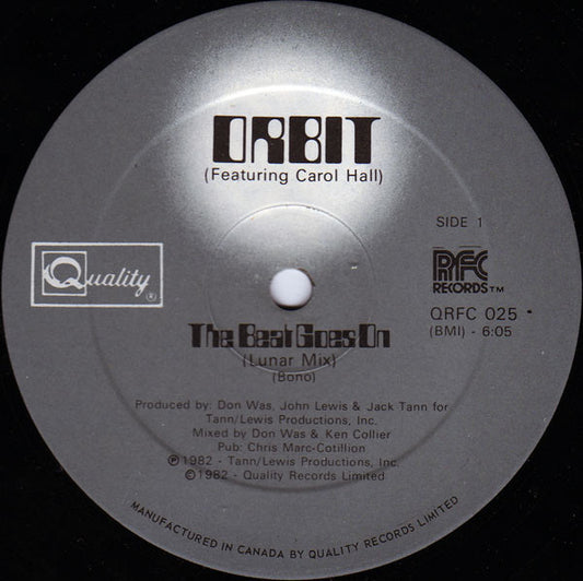 Orbit (3) Featuring Carol Hall : The Beat Goes On (12")