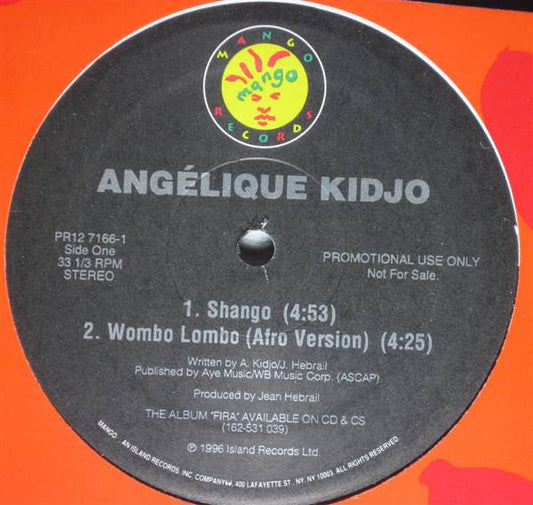 Angélique Kidjo : Shango / Wombo Lombo (12", Promo)