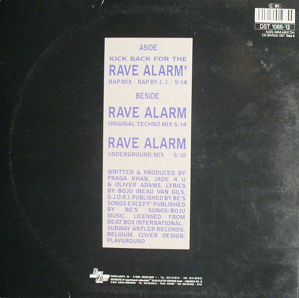 Praga Khan : (Kick Back For The) Rave Alarm (12")