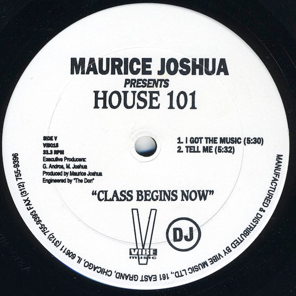 Maurice Joshua Presents House 101 : Time To Get Skooled!!! (12", Promo)