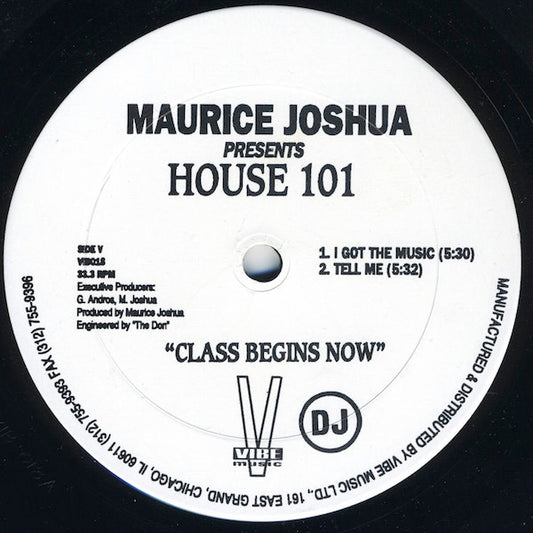 Maurice Joshua Presents House 101 : Time To Get Skooled!!! (12", Promo)