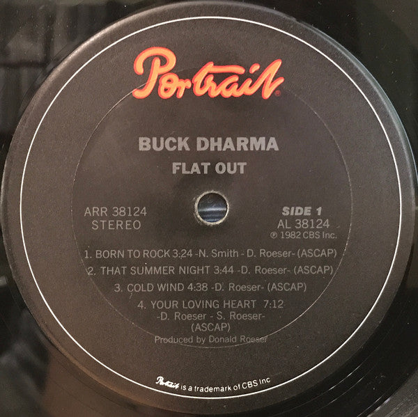 Buck Dharma* : Flat Out (LP, Album, Ter)