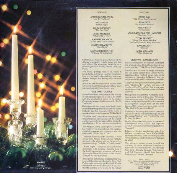 Various : Carols & Candlelight : Great Songs Of Christmas (LP, Comp)