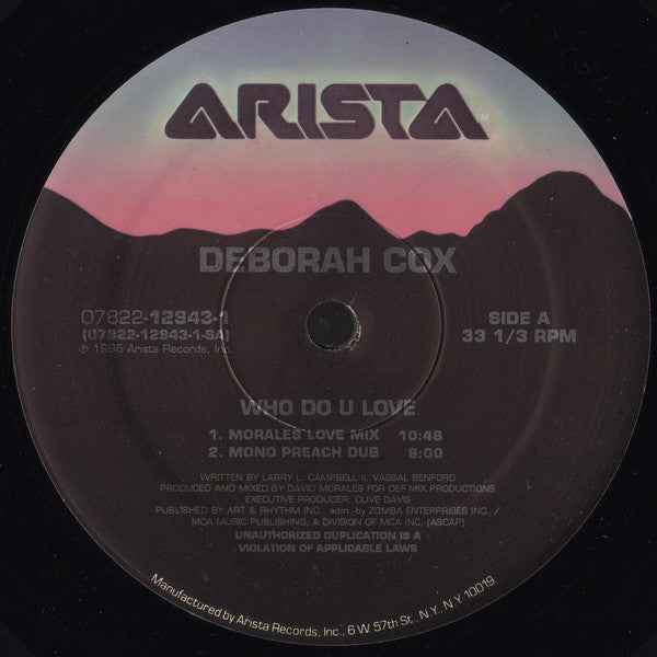 Deborah Cox : Who Do U Love (12")