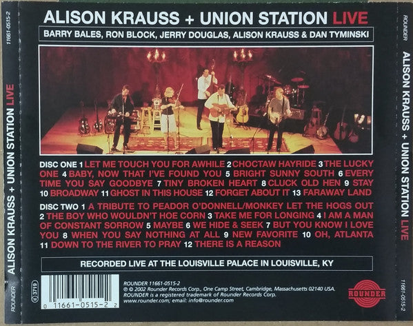 Alison Krauss + Union Station* : Live (2xCD, Album, UML)