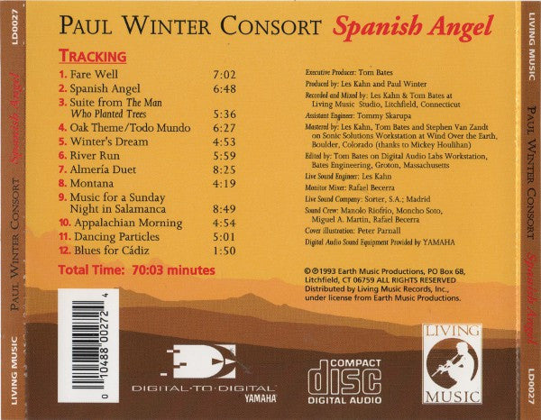 Paul Winter Consort* : Spanish Angel (CD, Album)