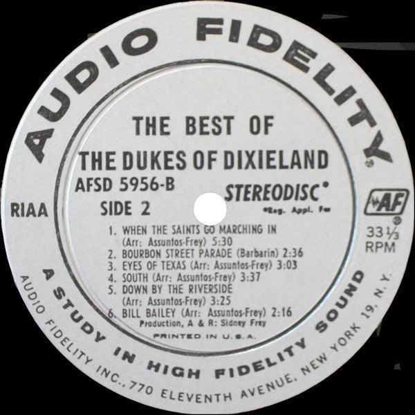 The Dukes Of Dixieland : The Best Of The Dukes Of Dixieland (LP, Comp)