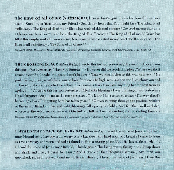 Eden's Bridge : New Celtic Worship (CD, Album)