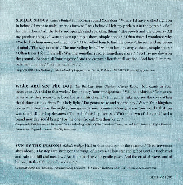 Eden's Bridge : New Celtic Worship (CD, Album)