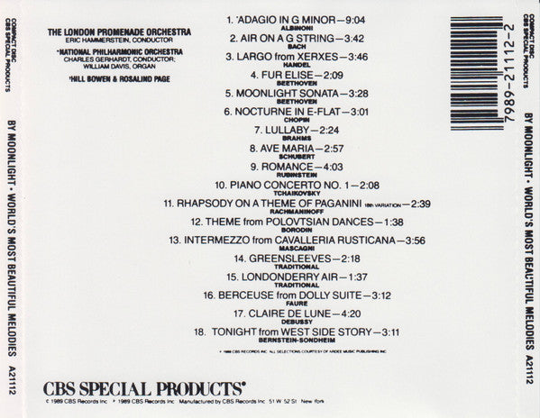 London Promenade Orch* : By Moonlight • World's Most Beautiful Melodies (CD, RE, RM)