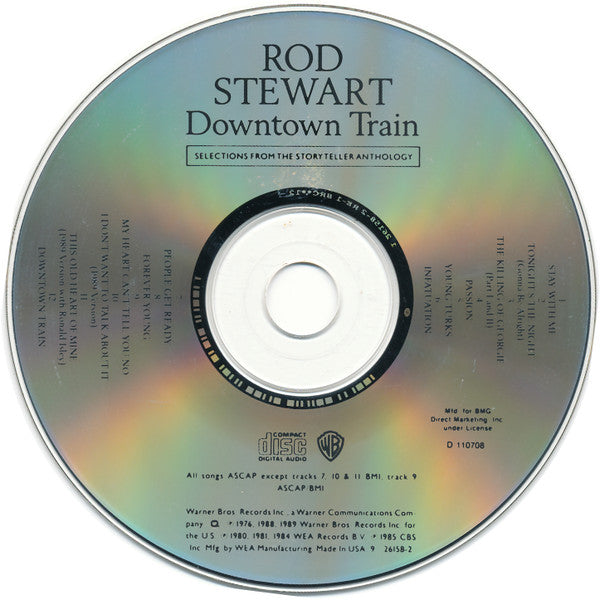 Rod Stewart : Downtown Train (Selections From The Storyteller Anthology) (CD, Comp, Club)