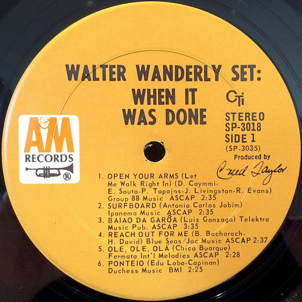 Walter Wanderley Set : When It Was Done (LP, Album, Gat)