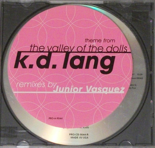 k.d. lang : Theme From The Valley Of The Dolls (CD, Single, Promo)