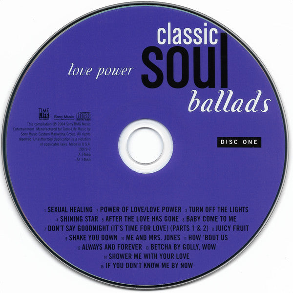 Various : Classic Soul Ballads: Love Power (2xCD, Comp)