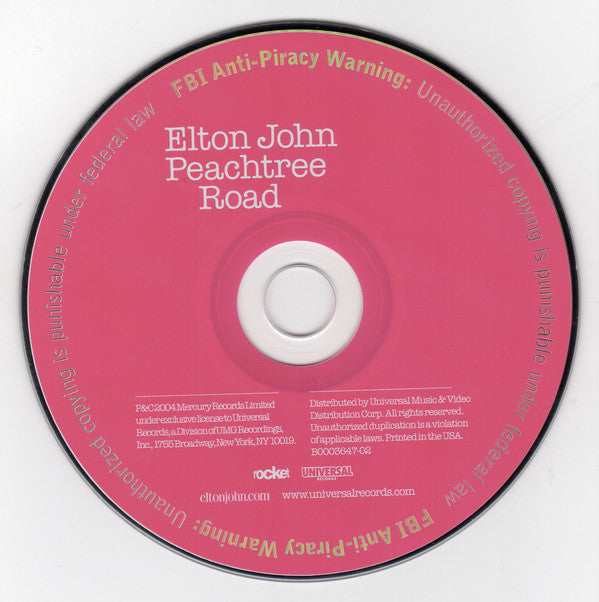 Elton John : Peachtree Road (CD, Album)