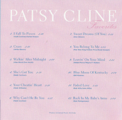 Patsy Cline : Favorites (CD, Comp)