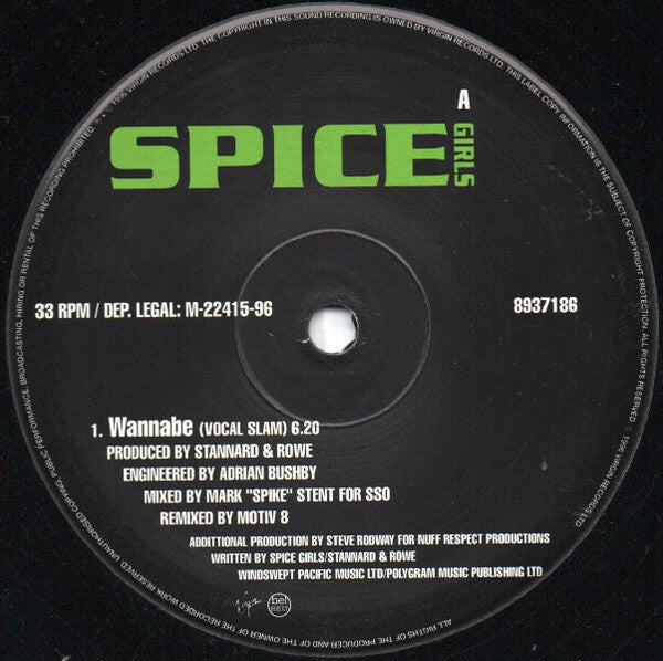 Spice Girls : Wannabe (12")