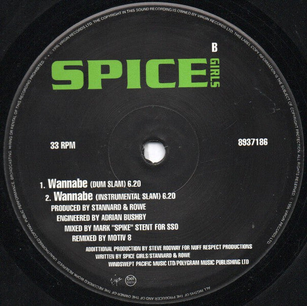Spice Girls : Wannabe (12")